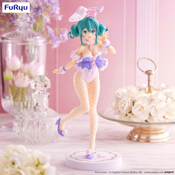 Vocaloid BiCute Bunnies Hatsune Miku White Rabbit (Purple Ver.) Figure