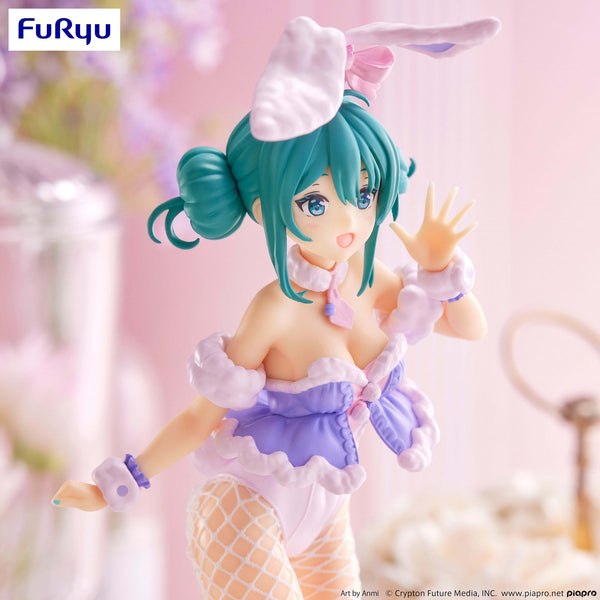 Vocaloid BiCute Bunnies Hatsune Miku White Rabbit (Purple Ver.) Figure