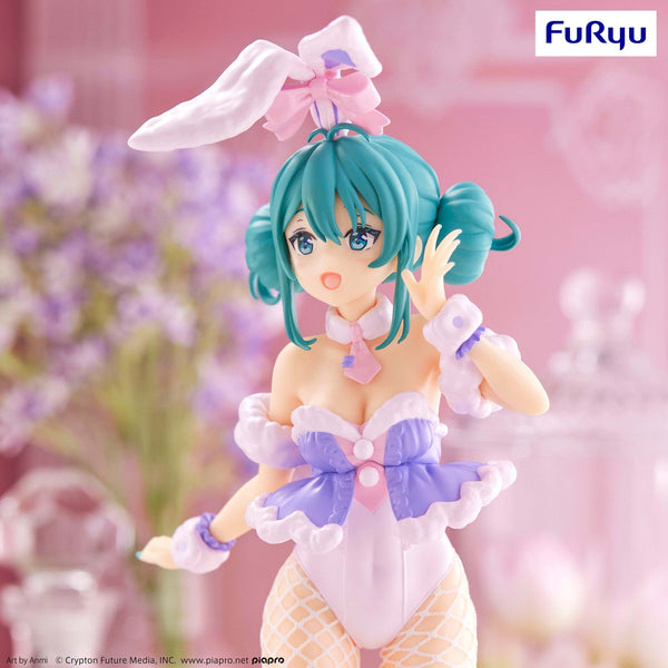 Vocaloid BiCute Bunnies Hatsune Miku White Rabbit (Purple Ver.) Figure