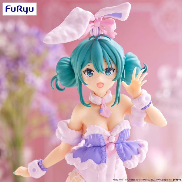 Vocaloid BiCute Bunnies Hatsune Miku White Rabbit (Purple Ver.) Figure