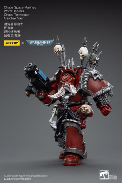 Warhammer 40k Chaos Space Marines Word Bearers Chaos Terminator Garchak Vash 1/18 Scale Figure