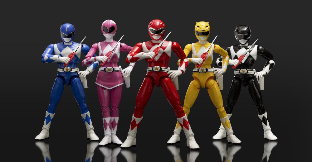 Power Rangers Badge Reel, Red Ranger, Pink Ranger, White Ranger
