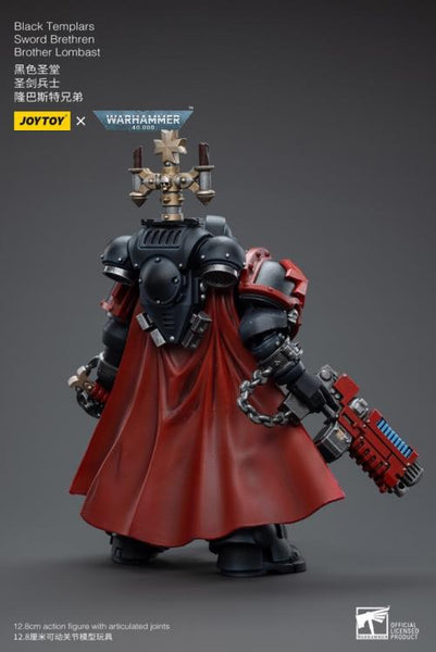 Warhammer 40K Black Templars Sword Brethren Brother Lombast 1/18 Scale Figure