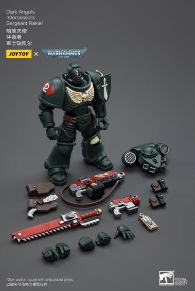 Warhammer 40K Dark Angels Intercessors Sergeant Rakiel 1/18 Scale Figure