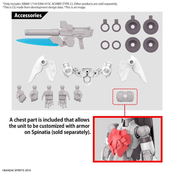 30 Minute Missions #56 EXM-H15C Acerby (Type C) 1/144 Scale Model Kit