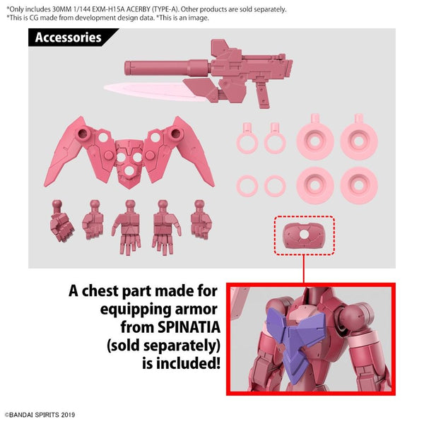 30 Minute Missions #53 EXM-H15A Acerby (Type A) 1/144 Scale Model Kit