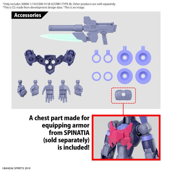 30 Minute Missions #54 EXM-H15B Acerby (Type B) 1/144 Scale Model Kit