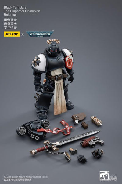 Warhammer 40K Black Templars The Emperor's Champion Rolantus 1/18 Scale Figure