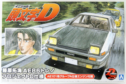 1/24 Initial D 1: Takumi Fujiwara AE86 Trueno Project D Specification
