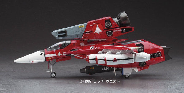 "Macross" VF-1J SUPER VALKYRIE w/RMS-1 Max & Milia 1/48 Model Kit