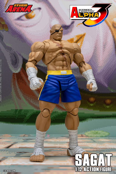 Storm Arena: Street Fighter Alpha 3 - Sagat 1/12 Scale Figure EXCLUSIVE