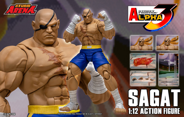 Storm Arena: Street Fighter Alpha 3 - Sagat 1/12 Scale Figure EXCLUSIVE