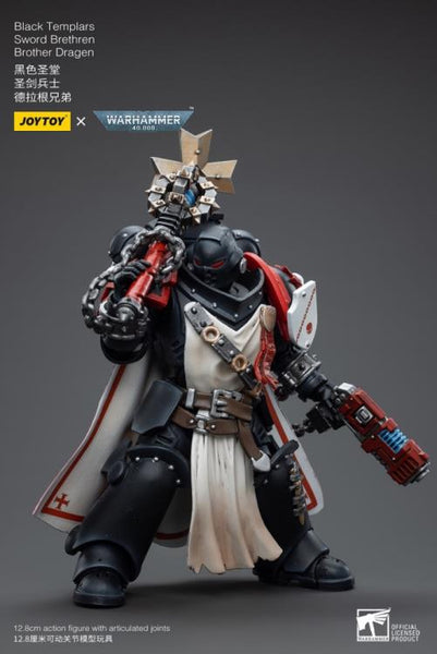 Warhammer 40K Black Templars Sword Brethren Brother Dragen 1/18 Scale Figure