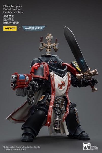Warhammer 40K Black Templars Sword Brethren Brother Lombast 1/18 Scale Figure