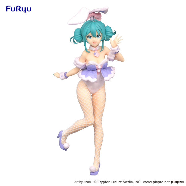 Vocaloid BiCute Bunnies Hatsune Miku White Rabbit (Purple Ver.) Figure