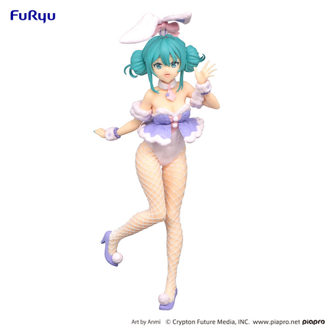 Vocaloid BiCute Bunnies Hatsune Miku White Rabbit (Purple Ver.) Figure