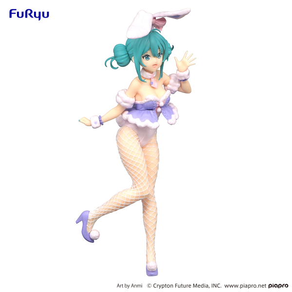 Vocaloid BiCute Bunnies Hatsune Miku White Rabbit (Purple Ver.) Figure
