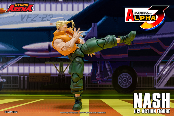 Storm Arena: Street Fighter Alpha 3 - Nash 1/12 Scale Figure EXCLUSIVE