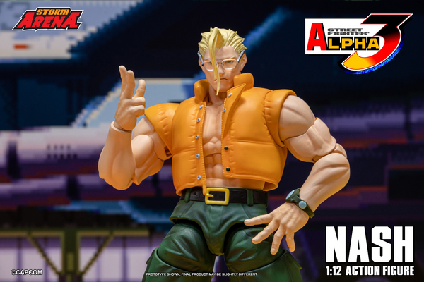 Storm Arena: Street Fighter Alpha 3 - Nash 1/12 Scale Figure EXCLUSIVE