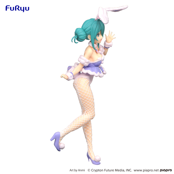 Vocaloid BiCute Bunnies Hatsune Miku White Rabbit (Purple Ver.) Figure