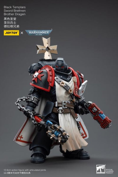 Warhammer 40K Black Templars Sword Brethren Brother Dragen 1/18 Scale Figure
