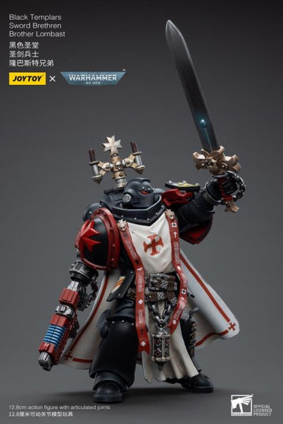 Warhammer 40K Black Templars Sword Brethren Brother Lombast 1/18 Scale Figure