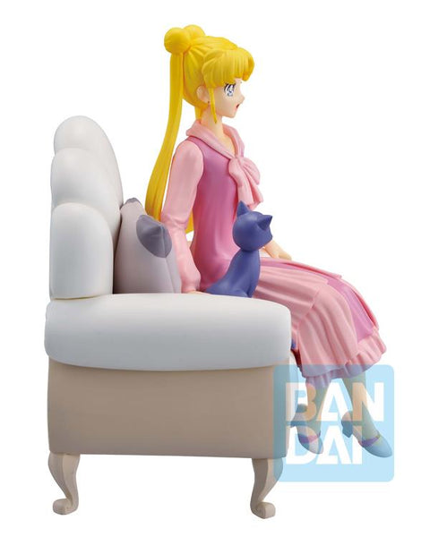 Sailor Moon Cosmos Ichibansho: Usagi & Luna (Antique Style) Figure