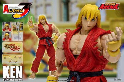 Storm Arena: Street Fighter Alpha 3 -  Ken 1/12 Scale Figure EXCLUSIVE
