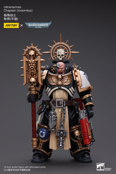 Warhammer 40k Ultramarines Chaplain (Indomitus) 1/18 Scale Action Figure
