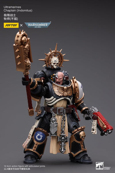 Warhammer 40k Ultramarines Chaplain (Indomitus) 1/18 Scale Action Figure