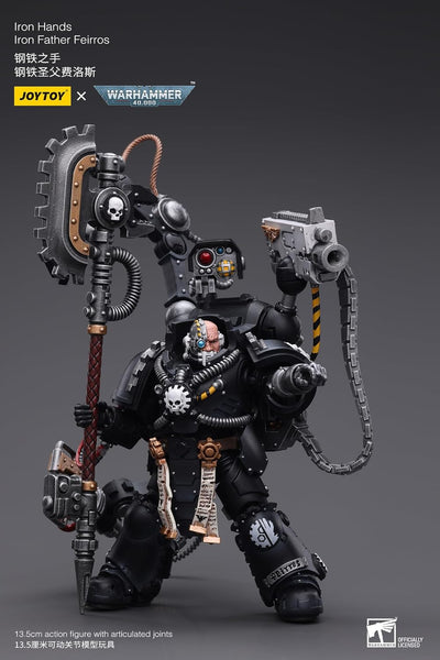 Warhammer 40K Iron Hands Iron Father Feirros 1/18 Scale Figure