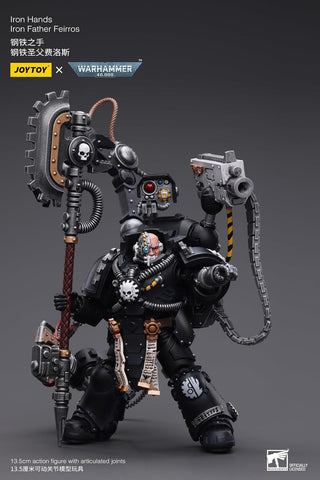 Warhammer 40K Iron Hands Iron Father Feirros 1/18 Scale Figure