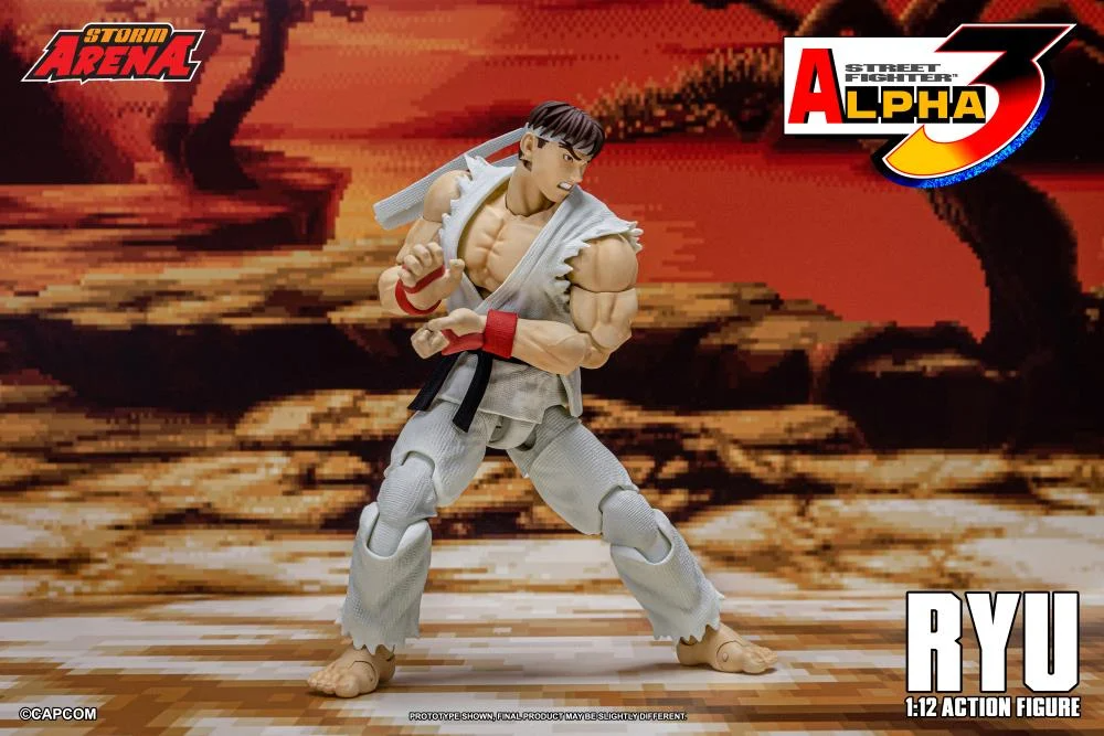 ストリートファイターアルファ3 ストームアリーナ リュウ、ケン 1/12スケール Storm Arena: Street Fighter Alpha 3 - Ryu 1/12 Scale Figure