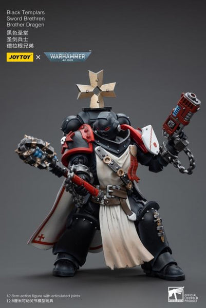 Warhammer 40K Black Templars Sword Brethren Brother Dragen 1/18 Scale Figure