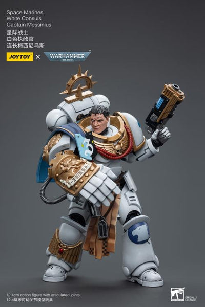 Warhammer 40k Space Marines White Consuls Captain Messinius 1/18 Scale Figure
