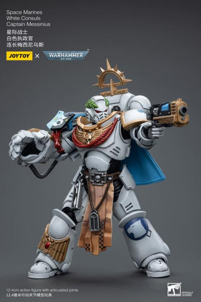 Warhammer 40k Space Marines White Consuls Captain Messinius 1/18 Scale Figure