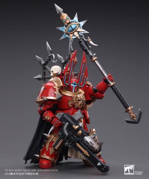 Warhammer 40k Chaos Space Marines Crimson Slaughter Sorcerer Lord in Terminator Armour 1/18 Scale Figure