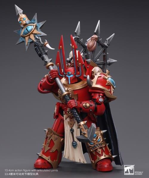 Warhammer 40k Chaos Space Marines Crimson Slaughter Sorcerer Lord in Terminator Armour 1/18 Scale Figure
