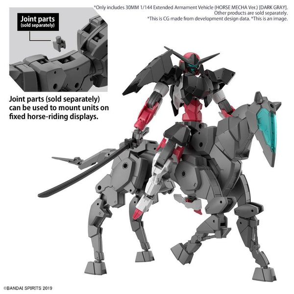 30 Minute Missions #16 EXA Vehicle (Dark Gray Horse Mecha Ver.) 1/144 Scale Model Kit