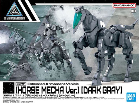 30 Minute Missions #16 EXA Vehicle (Dark Gray Horse Mecha Ver.) 1/144 Scale Model Kit
