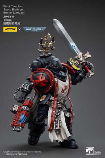 Warhammer 40K Black Templars Sword Brethren Brother Lombast 1/18 Scale Figure