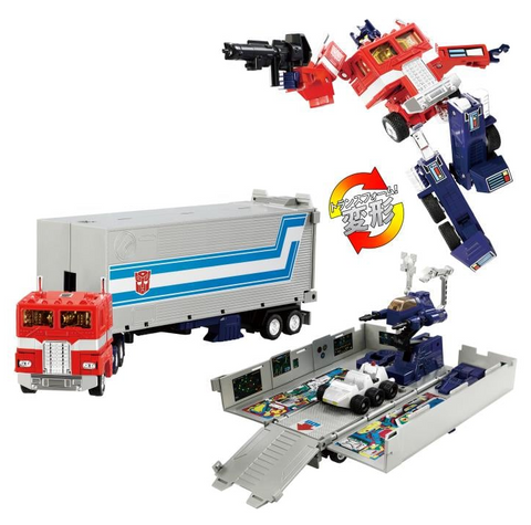 Transformers Missing Link: C-01 Optimus Prime With Trailer (Toy Edition)