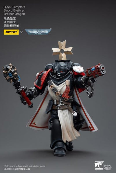 Warhammer 40K Black Templars Sword Brethren Brother Dragen 1/18 Scale Figure