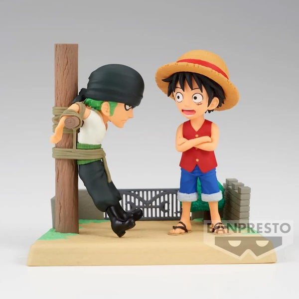 Banpresto One Piece World Collectable Figure The Great Pirates 100  Landscapes Vol. 2 - 07 Monkey D. Luffy (black)