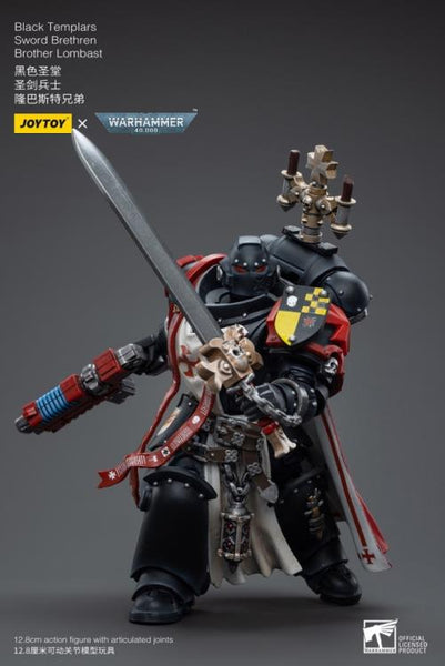 Warhammer 40K Black Templars Sword Brethren Brother Lombast 1/18 Scale Figure