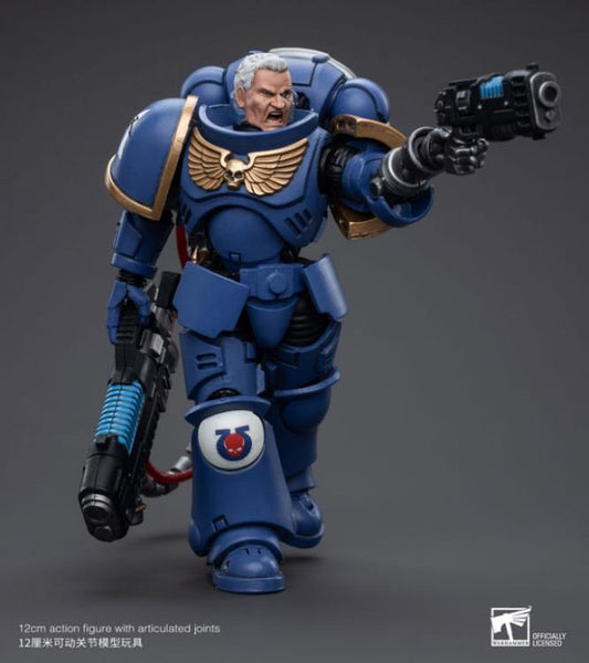 Warhammer 40K Ultramarines Hellblasters Sergeant Ulaxes 1/18 Scale Figure
