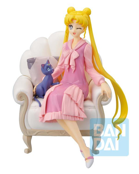 Sailor Moon Cosmos Ichibansho: Usagi & Luna (Antique Style) Figure