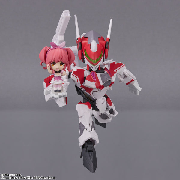 Macross Delta Tiny Session - VF-31C Siegfried (Mirage Use Ver.) & Makina Nakajima Figure Set