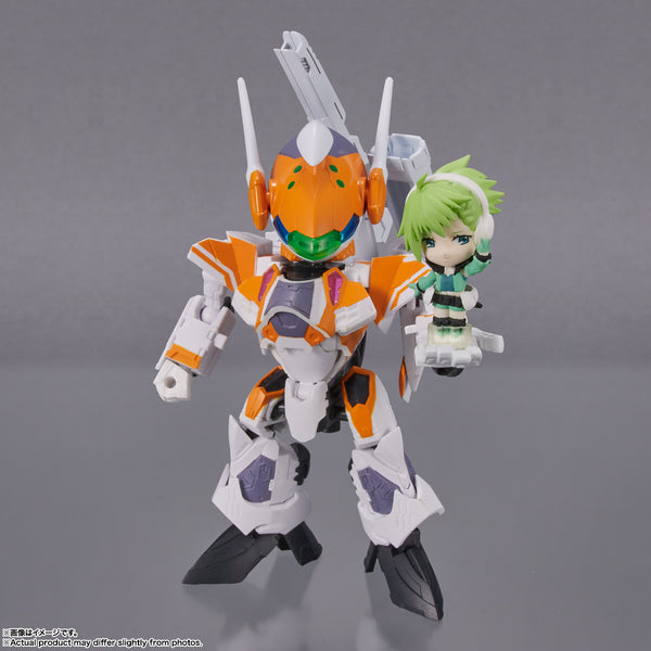 Macross Delta Tiny Session - VF-31E Siegfried (Chuck Mustang Use Ver.) & Reina Prowler Figure Set