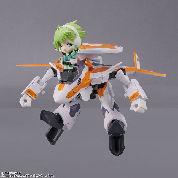 Macross Delta Tiny Session - VF-31E Siegfried (Chuck Mustang Use Ver.) & Reina Prowler Figure Set